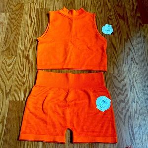 Brand new with tags Orange Fct Basics set sz M/L